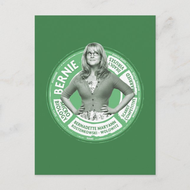 Bernadette Info Graphic Postcard (Front)