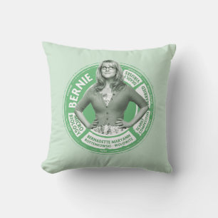Bernadette Info Graphic Throw Pillow
