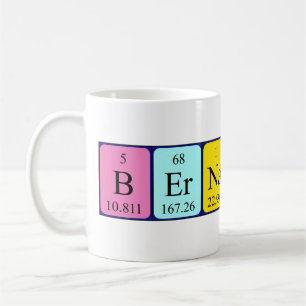 Bernadine periodic table name mug