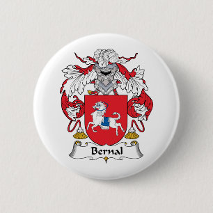 Bernal Family Crest 2 Inch Round Button