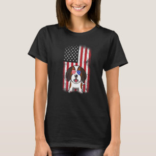 Bernard Dog Usa Flag Boys Girls Men Women Fourth O T-Shirt
