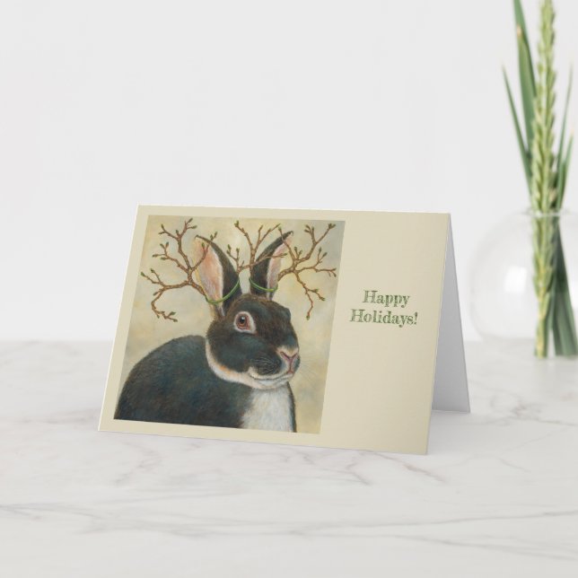 Bernard la carte de vacances lapin (Devant)