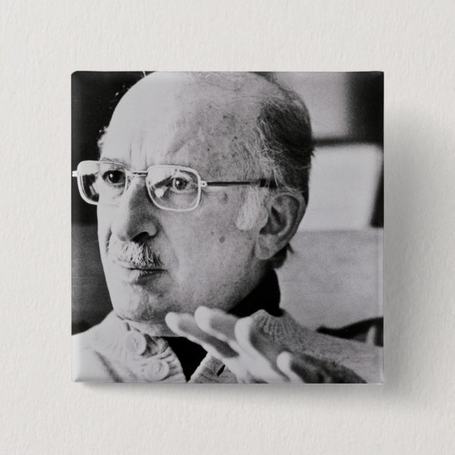Bernard Malamud 2 Inch Square Button (Front)