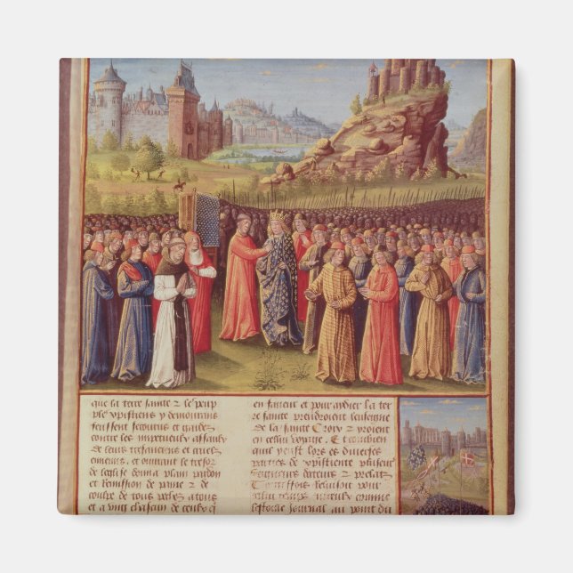 Bernard  of Clairvaux preaching Second Crusade Magnet (Front)