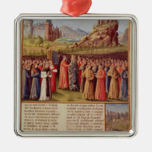 Bernard  of Clairvaux preaching Second Crusade Metal Ornament
