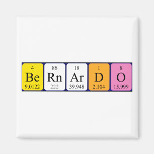 Bernardo periodic table name magnet
