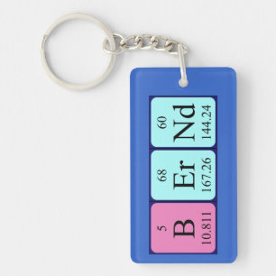 Bernd periodic table name keyring