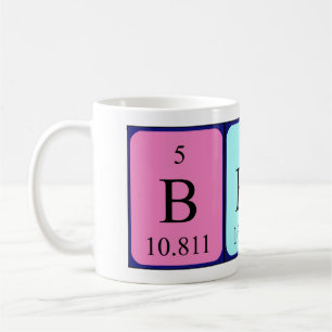Bernd periodic table name mug