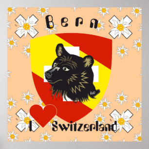 Berne, Berne, Berna, Bärten, Switzerland, Suisse, Poster
