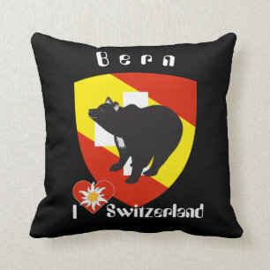 Berne, Berne, Berna, Bear, Switzerland, Suisse Kis Throw Pillow