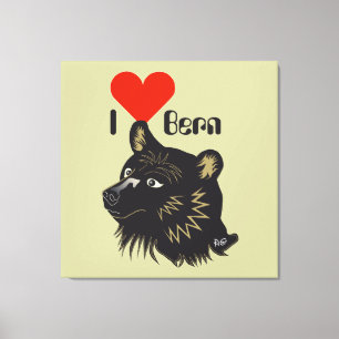 Berne, Berne, Berna, Bear, Switzerland, Suisse Lei Canvas Print