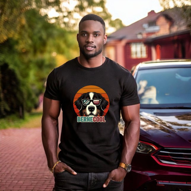 Bernecool - Chill Vibes with Bernese Flair Unisex T-Shirt (Creator Uploaded)