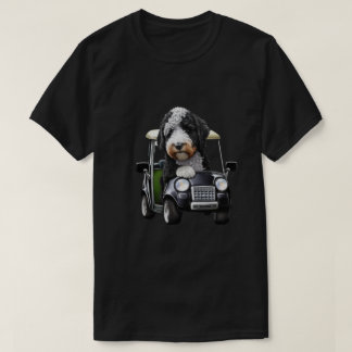 Bernedoodle Bernese Golfing gift Dog Dad T-Shirt