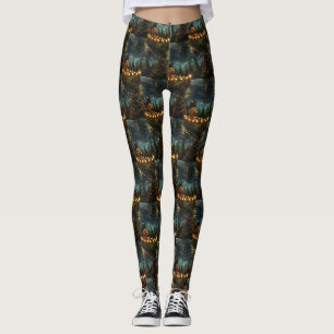 Bernedoodle Christmas Festive Voyage Leggings