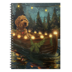 Bernedoodle Christmas Festive Voyage Notebook