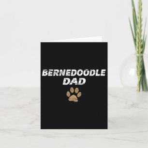 Bernedoodle Dad Mens And Kids Tee - Gift Fathers D Card