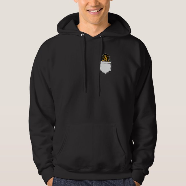 Bernedoodle Dog Bernedoodle In Pocket Hoodie (Front)