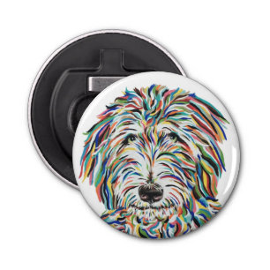 Bernedoodle Dog Bottle Opener