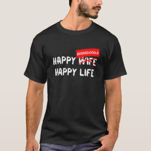 Bernedoodle Dog Breed Happy Life Animal Friend Dog T-Shirt