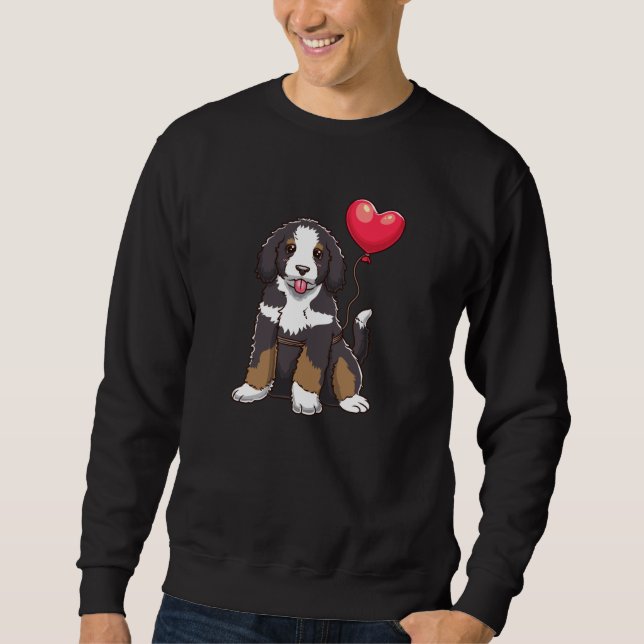 Bernedoodle Dog Gift Idea Sweatshirt (Front)