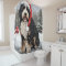 Bernedoodle Dog in Snow Christmas 