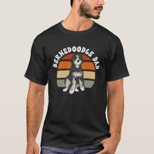 Bernedoodle Dog Retro Vintage Bernedoodle Dad T-Shirt