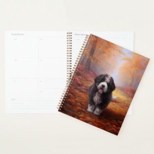 Bernedoodle en automne Leaves automne Inspire