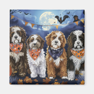 Bernedoodle Halloween Spooky Magnet