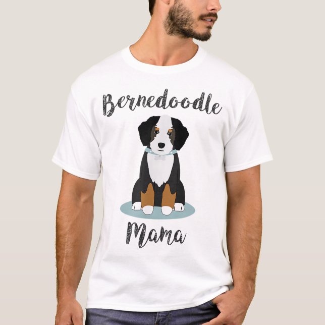 Bernedoodle Mama - Doodle Dog Lover T-Shirt (Front)