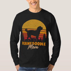 Bernedoodle Mom Mama Vintage Retro Dog Women Gift T-Shirt