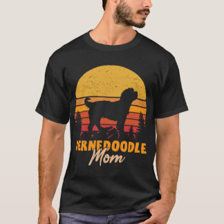 Bernedoodle Mom Mama Vintage Retro Dog Women Gift T-Shirt