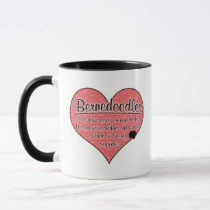 Bernedoodle Paw Prints Dog Humour Mug