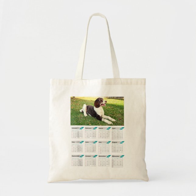 Bernedoodle Puppies Calendar 2023 T Shirt Tote Bag (Front)