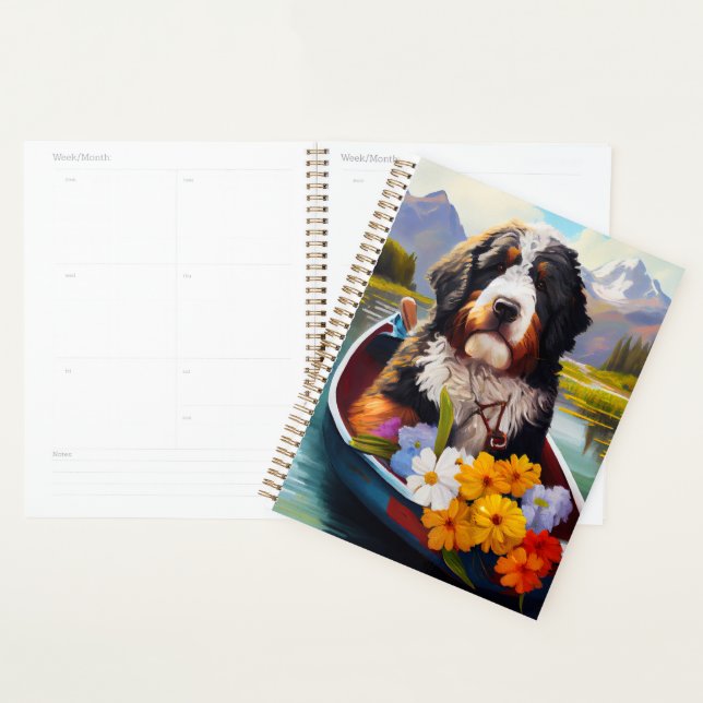 Bernedoodle sur une pagaie : une aventure Pittores (Devant avec enveloppe)