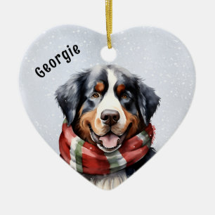 Berner Dog Ceramic Ornament