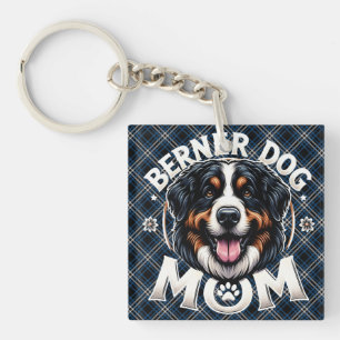 Berner Dog Mom: Mother's day gift for Bernese Mama Keychain