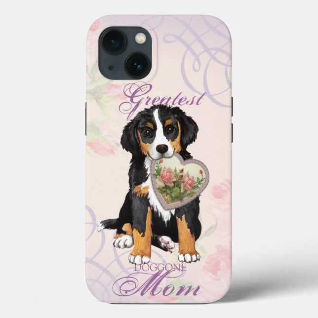 Berner Heart Mom Case-Mate iPhone Case (Back)