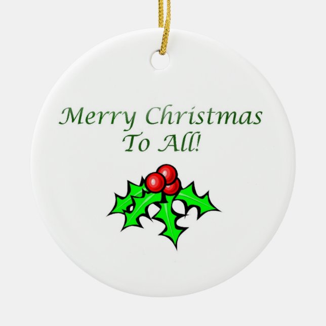 Berner in Sleigh Ceramic Ornament (Front)