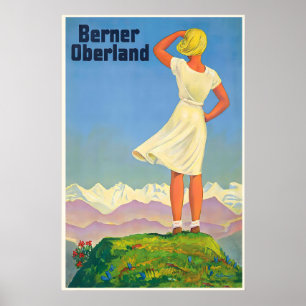 Berner Oberland Swiss Alps Switzerland World Poster
