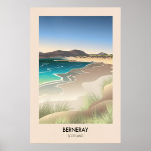 Berneray Écosse Affiche de voyage