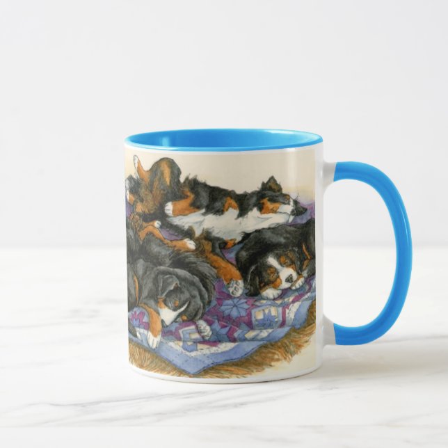 Berners on a Quilt Mug (Right)