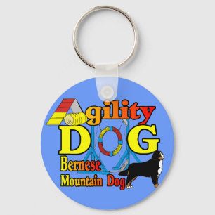 Bernese Agility Gifts Keychain