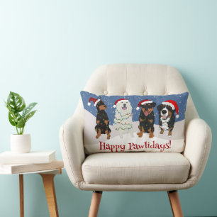 Bernese Doberman Pyrenees Rottweiler  Lumbar Pillow