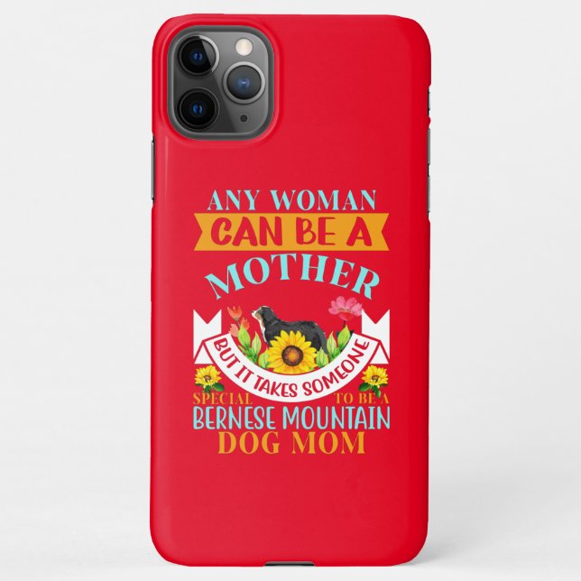 Bernese dog mother, Bernese dog mom, Bernese mom iPhone Case (Back)