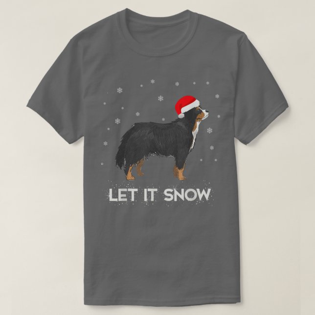 Bernese Let it snow Sparkle  T-Shirt (Design Front)