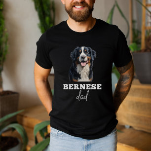Bernese Lovers Dad Bernese Mountain Dog Lover Face T-Shirt