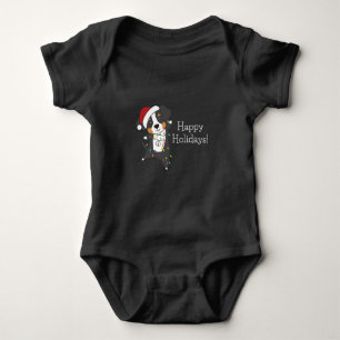 Bernese Merry Christmas Happy Christmas Dogs Baby Bodysuit