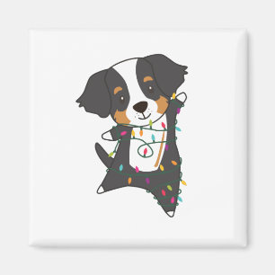 Bernese Merry Christmas Happy Christmas Dogs Magnet
