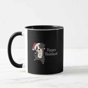 Bernese Merry Christmas Happy Christmas Dogs Mug