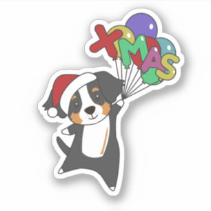 Bernese Merry Christmas Happy Christmas Dogs Stick